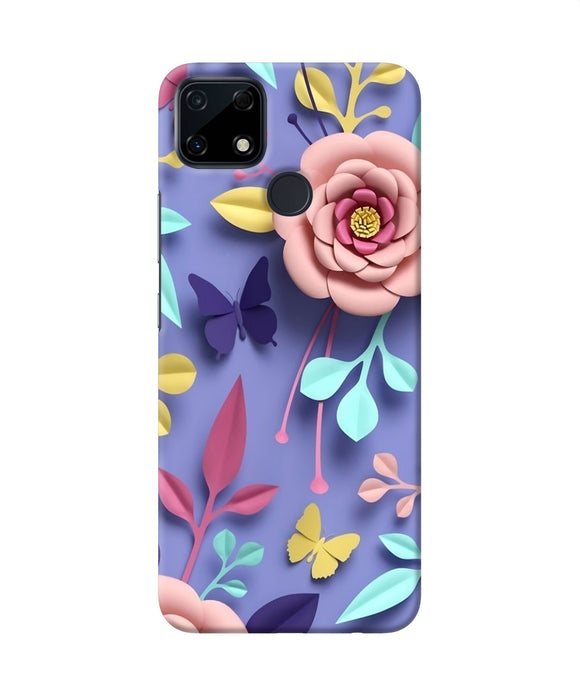 Flower canvas Realme Narzo 30A Back Cover