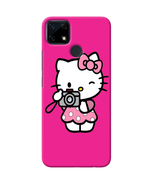 Hello kitty cam pink Realme Narzo 30A Back Cover