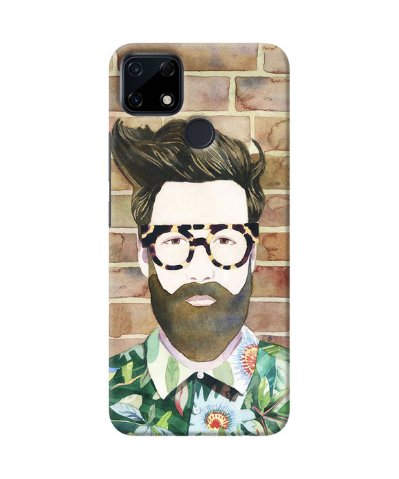 Beard man with glass Realme Narzo 30A Back Cover