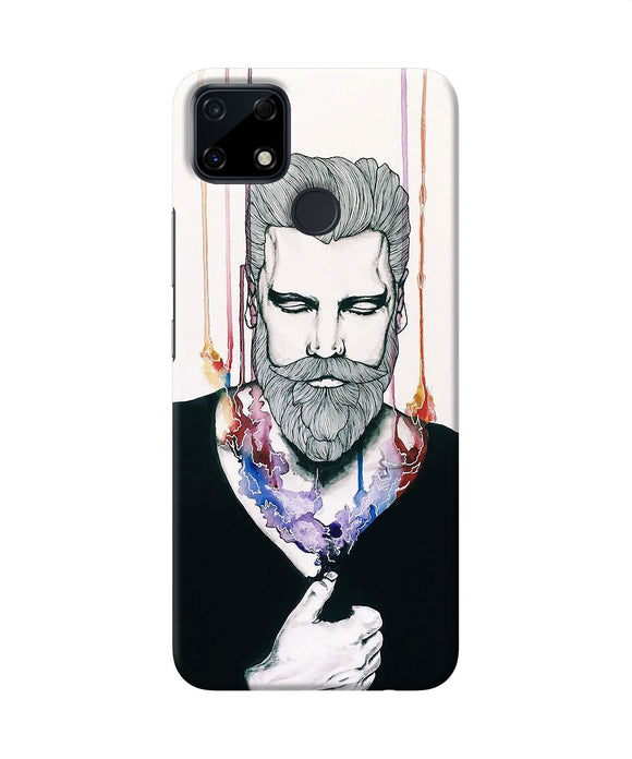 Beard man character Realme Narzo 30A Back Cover