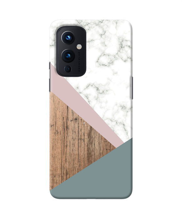 Marble wood Abstract Oneplus 9 Back Cover