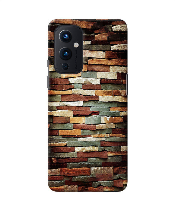 Bricks Pattern Oneplus 9 Back Cover