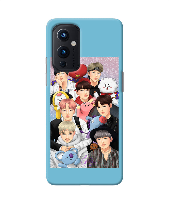 BTS with animals Oneplus 9 Back Cover