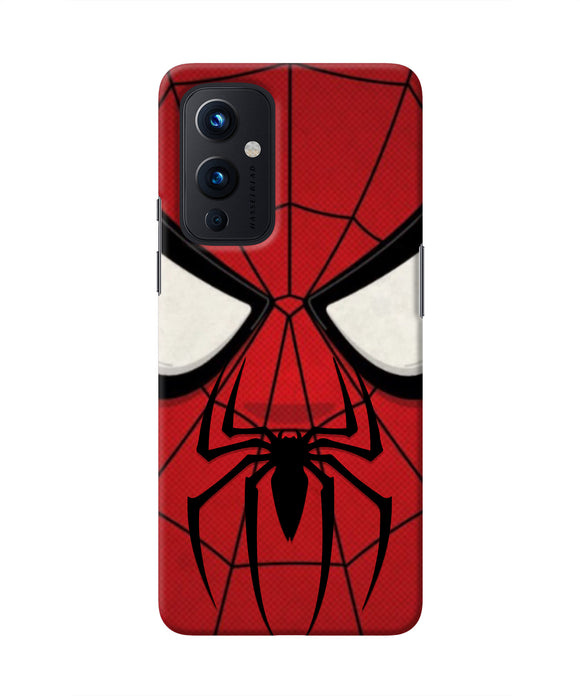 Spiderman Face Oneplus 9 Real 4D Back Cover