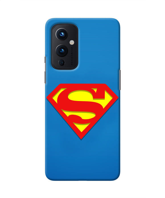 Superman Blue Oneplus 9 Real 4D Back Cover