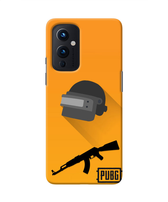 PUBG Helmet and Gun Oneplus 9 Real 4D Back Cover