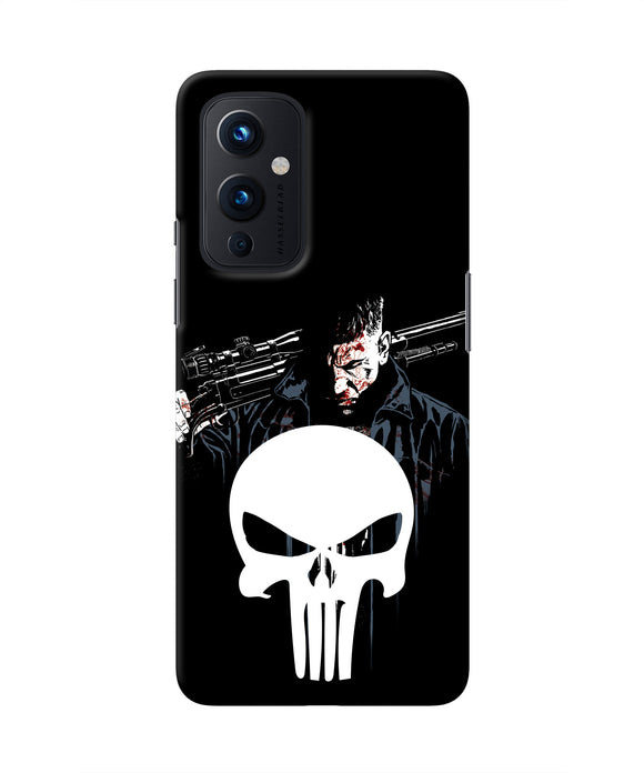 Punisher Character Oneplus 9 Real 4D Back Cover
