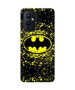 Batman last knight print yellow Oneplus 9 Back Cover