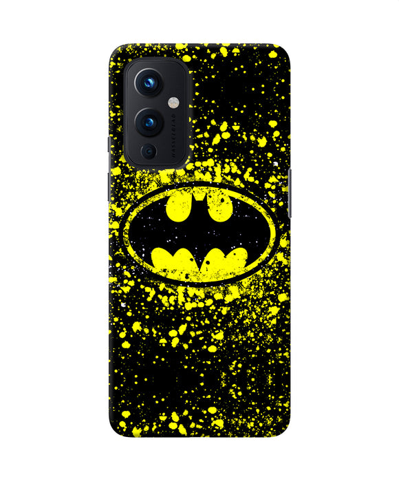 Batman last knight print yellow Oneplus 9 Back Cover