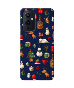 Canvas christmas print Oneplus 9 Back Cover