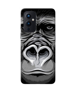 Black chimpanzee Oneplus 9 Back Cover