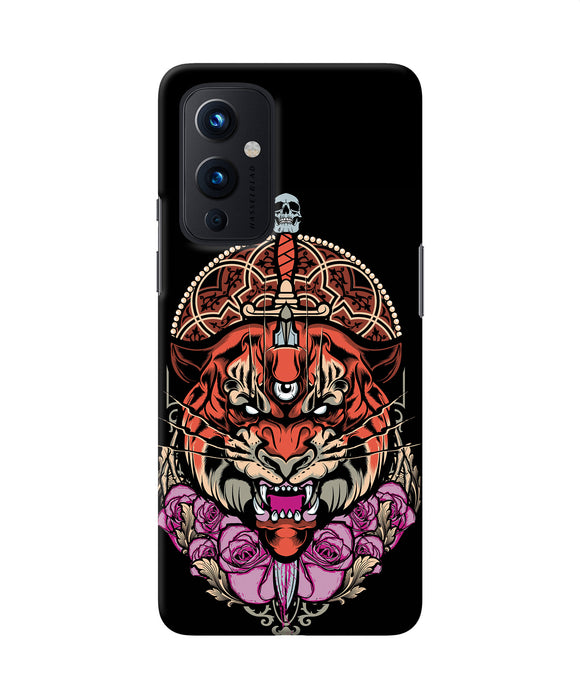 Abstract tiger Oneplus 9 Back Cover