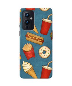 Abstract food print Oneplus 9 Back Cover