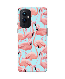 Abstract sheer bird print Oneplus 9 Back Cover