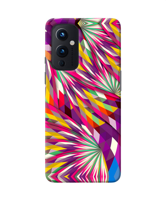 Abstract colorful print Oneplus 9 Back Cover