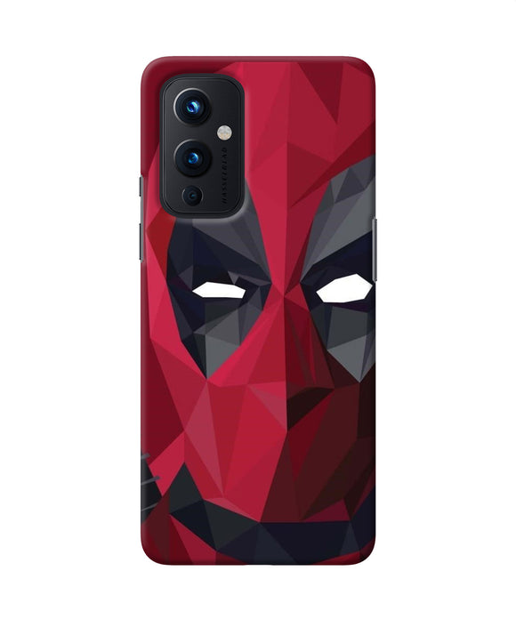 Abstract deadpool mask Oneplus 9 Back Cover