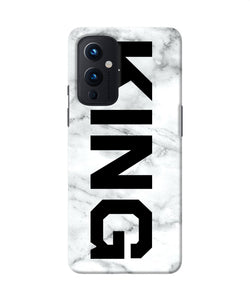 King marble text Oneplus 9 Back Cover