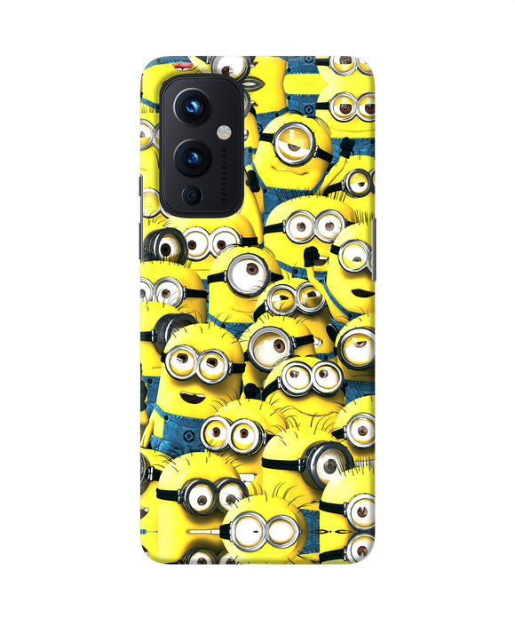 Minions mini crowd Oneplus 9 Back Cover