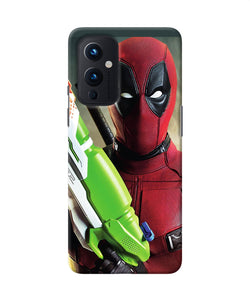 Deadpool funny gun Oneplus 9 Back Cover