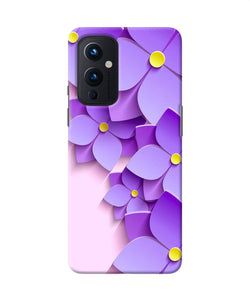 Violet flower craft Oneplus 9 Back Cover