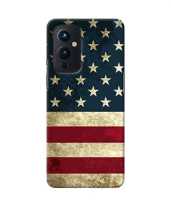 Vintage US flag Oneplus 9 Back Cover