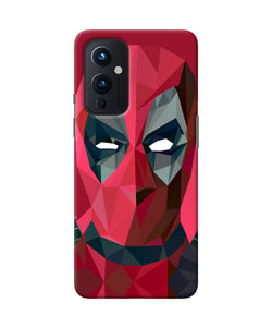 Abstract deadpool full mask Oneplus 9 Back Cover