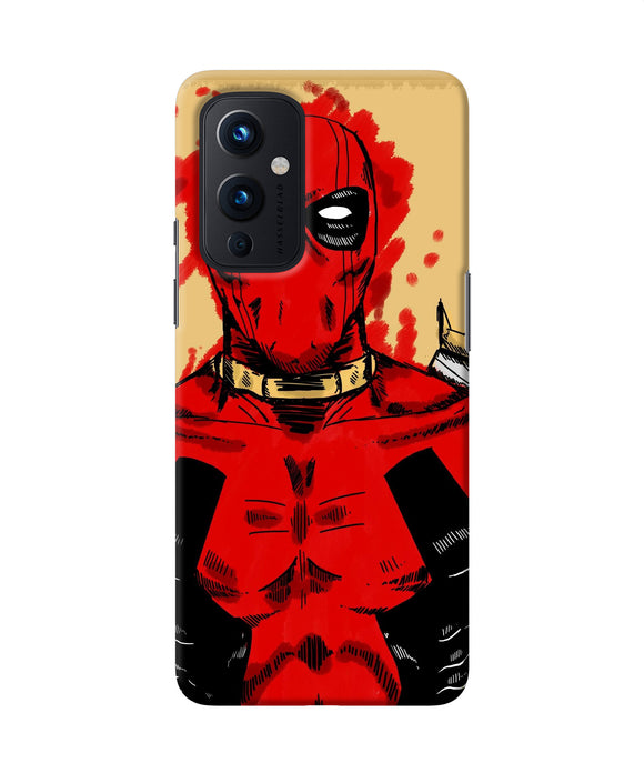 Blooded deadpool Oneplus 9 Back Cover