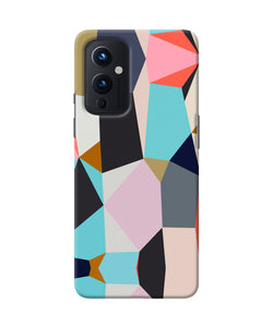 Abstract colorful shapes Oneplus 9 Back Cover