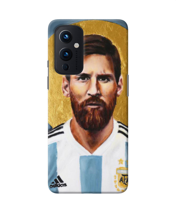 Messi face Oneplus 9 Back Cover