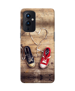 Shoelace heart Oneplus 9 Back Cover