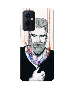 Beard man character Oneplus 9 Back Cover