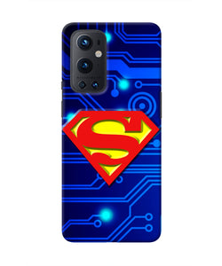 Superman Abstract Oneplus 9 Pro Real 4D Back Cover