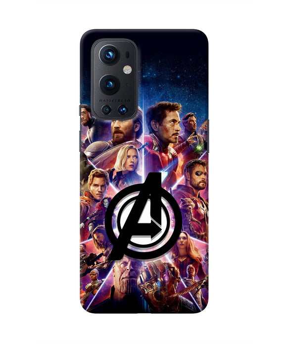 Avengers Superheroes Oneplus 9 Pro Real 4D Back Cover