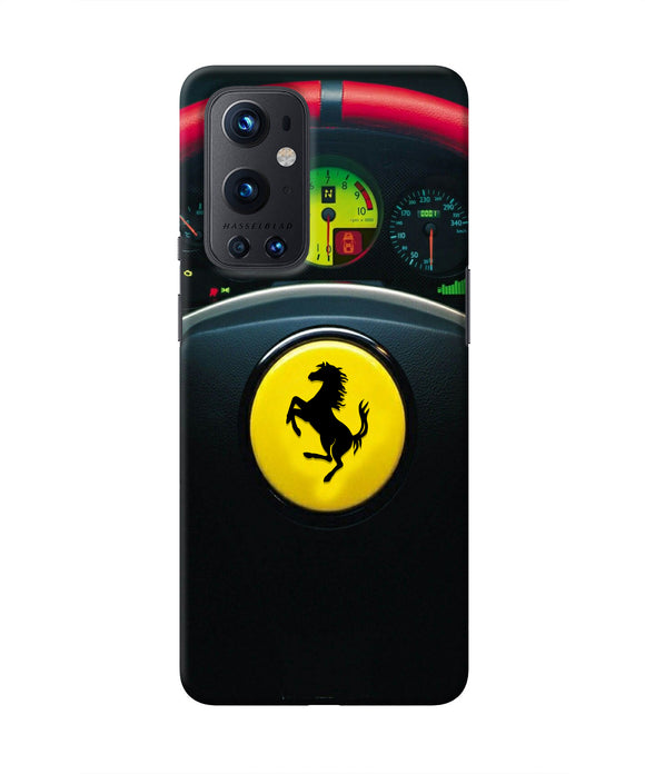 Ferrari Steeriing Wheel Oneplus 9 Pro Real 4D Back Cover