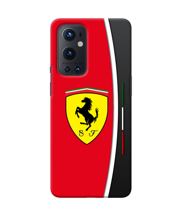 Ferrari Abstract Oneplus 9 Pro Real 4D Back Cover