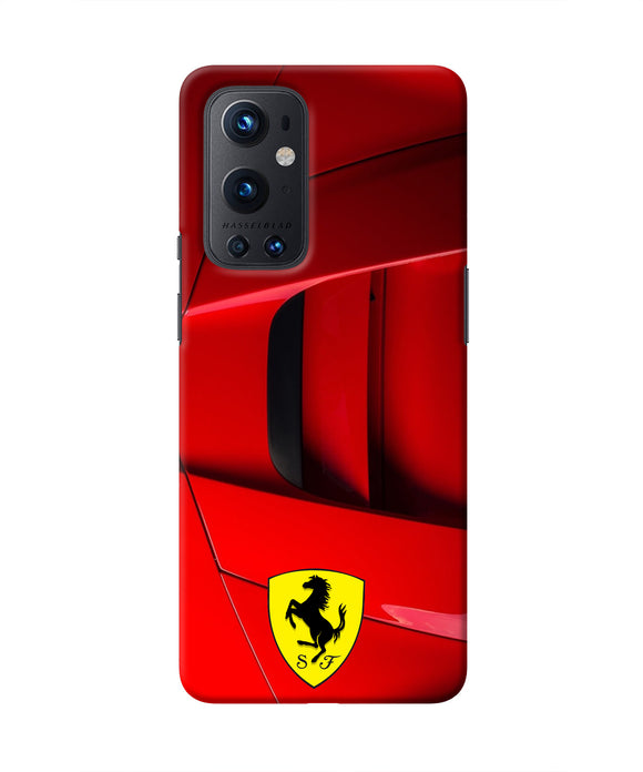 Ferrari Car Oneplus 9 Pro Real 4D Back Cover