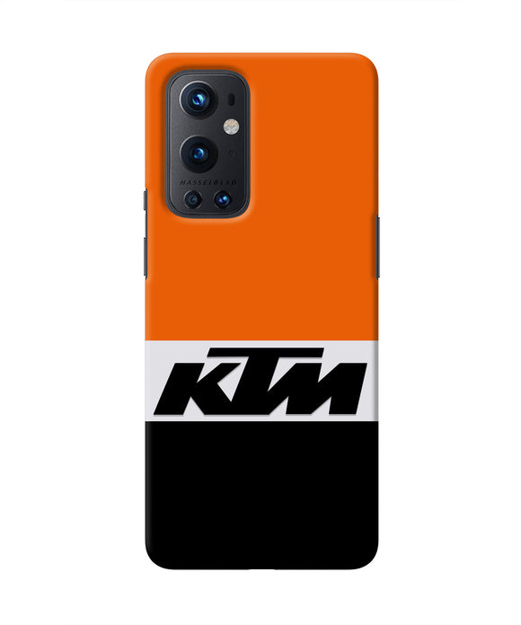 KTM Colorblock Oneplus 9 Pro Real 4D Back Cover