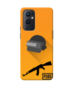 PUBG Helmet and Gun Oneplus 9 Pro Real 4D Back Cover