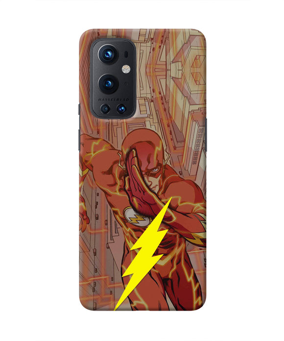 Flash Running Oneplus 9 Pro Real 4D Back Cover