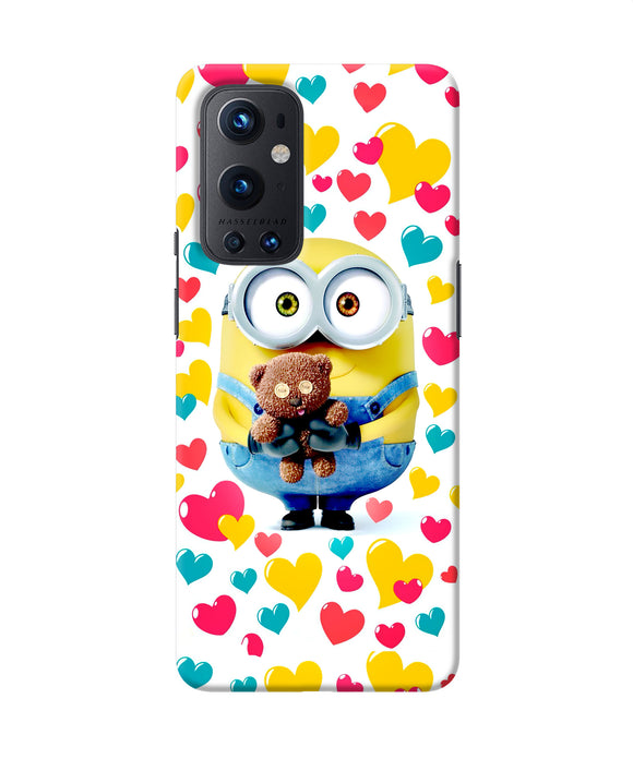 Minion teddy hearts Oneplus 9 Pro Back Cover