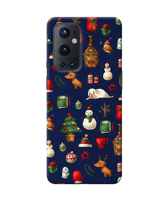 Canvas christmas print Oneplus 9 Pro Back Cover