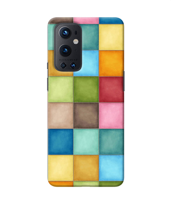 Abstract colorful squares Oneplus 9 Pro Back Cover