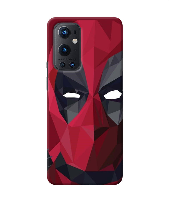 Abstract deadpool mask Oneplus 9 Pro Back Cover