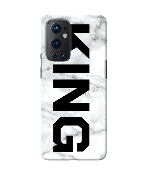 King marble text Oneplus 9 Pro Back Cover
