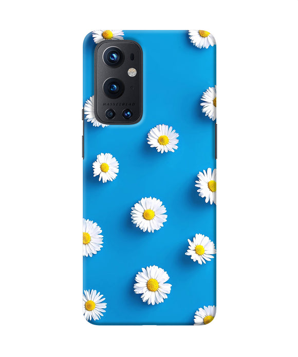 White flowers Oneplus 9 Pro Back Cover