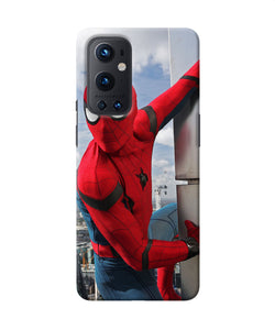 Spiderman on the wall Oneplus 9 Pro Back Cover