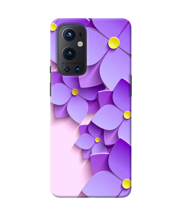 Violet flower craft Oneplus 9 Pro Back Cover