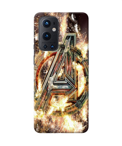 Avengers burning logo Oneplus 9 Pro Back Cover