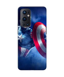 Captain america on sky Oneplus 9 Pro Back Cover