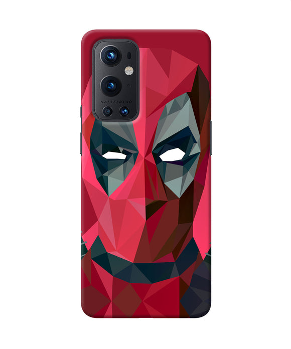 Abstract deadpool full mask Oneplus 9 Pro Back Cover